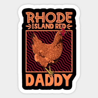 Rhode Island Red Daddy Sticker